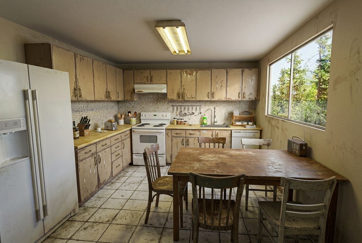 Cocina existente antes de la intervención